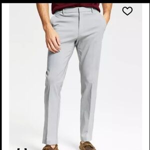 $95 Tommy Hilfiger Mens Pants 36Wx 32L Grey Modern Wrinkle Free NWT Career